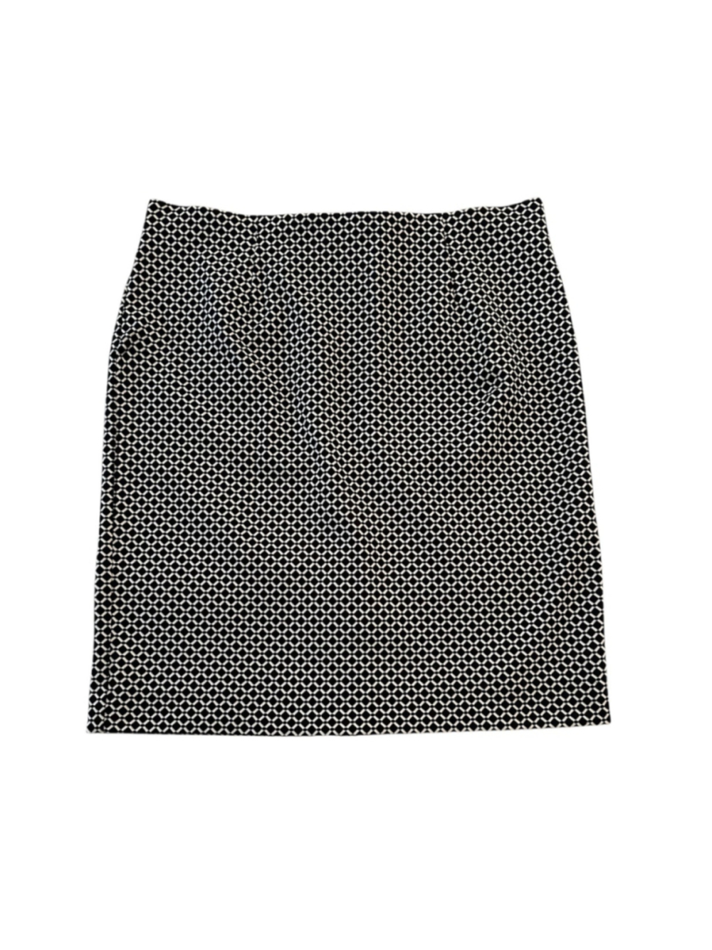 J Jill Ponte Career Pencil Skirt Womens Medium Black & White Pull-on Skirt